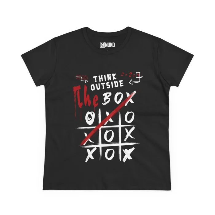 T-shirt Damski z nadrukiem Think Outside The box