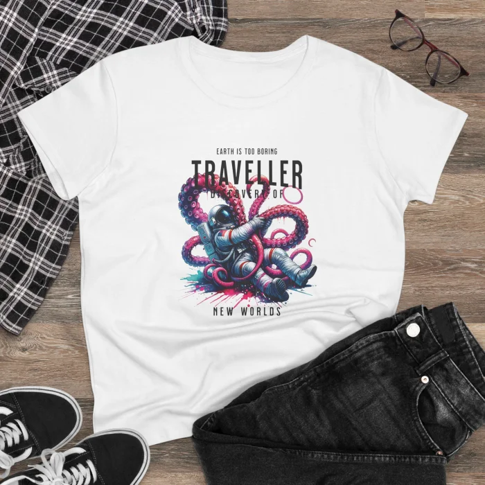 T-shirt Damski z nadrukiem Traveller