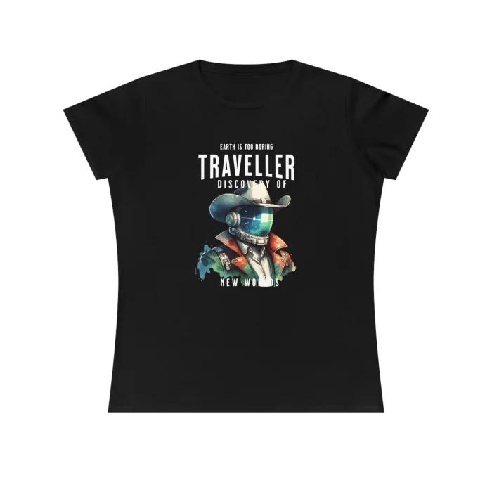 T-shirt Damski z nadrukiem Traveller Cowboy