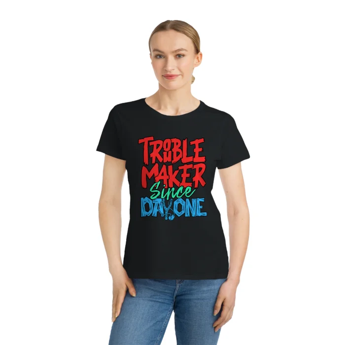 T-shirt Damski z nadrukiem Trouble Maker
