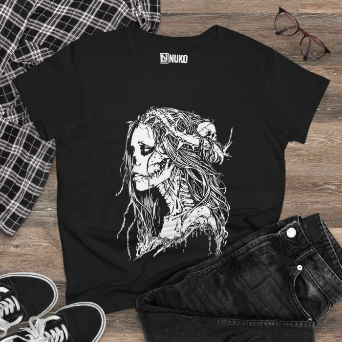 T-shirt Damski z nadrukiem Undead Muse