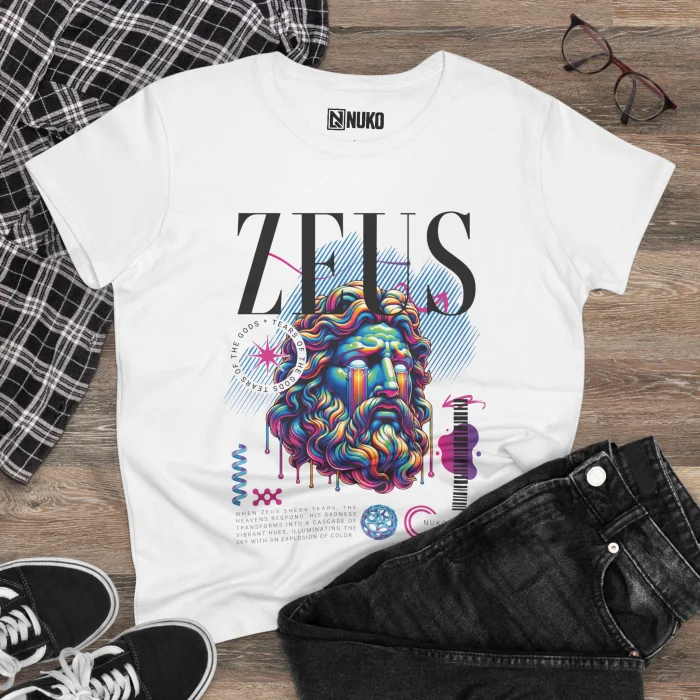 T-shirt Damski z nadrukiem Zeus