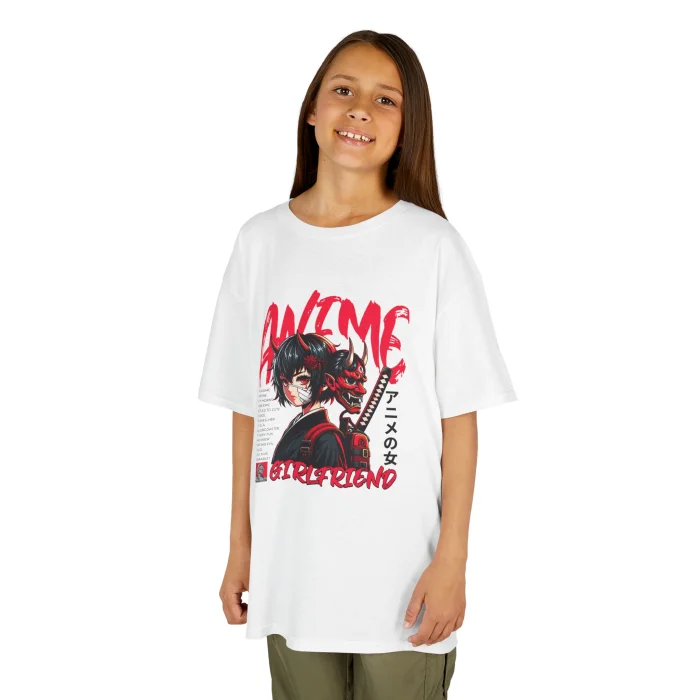 T-shirt Dziecięcy z nadrukiem Anime Girlfriend