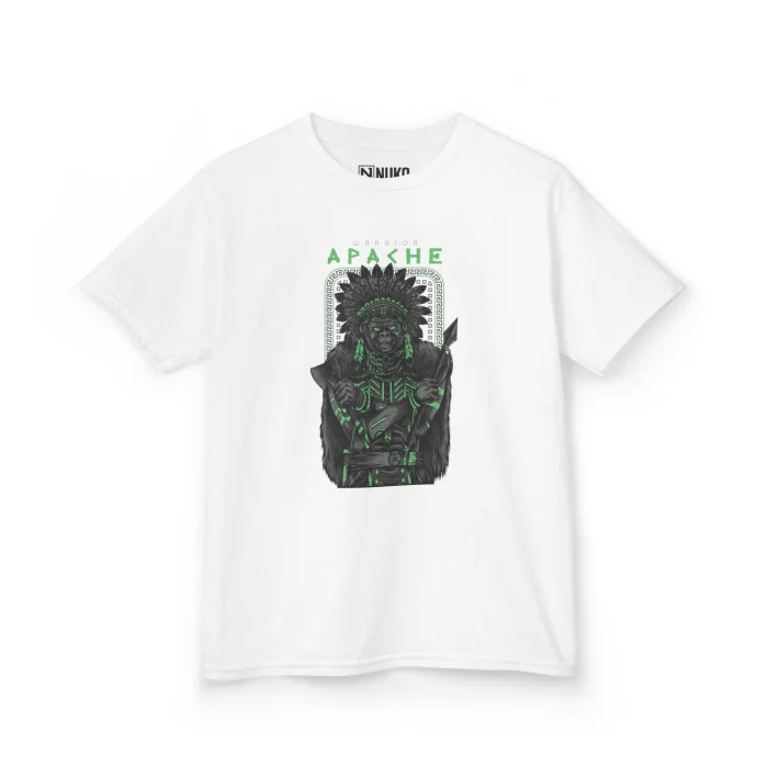 T-shirt Dziecięcy z nadrukiem Apache Warrior