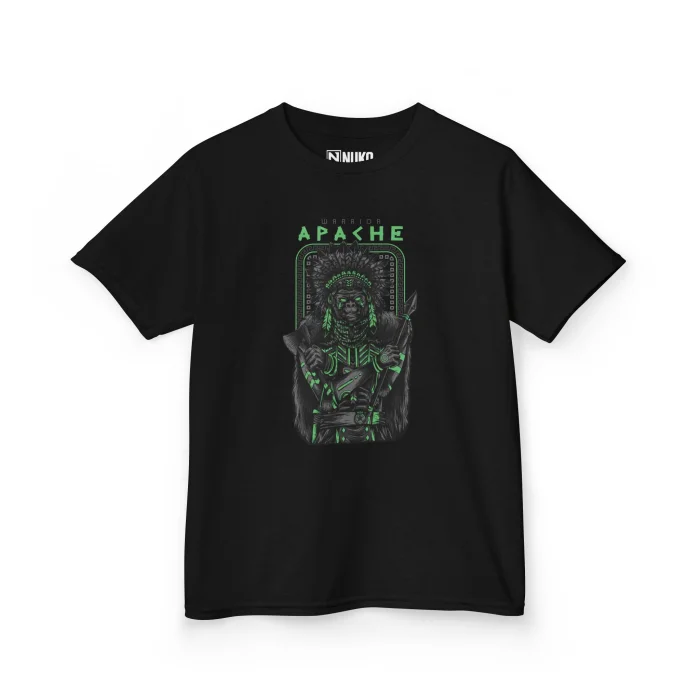T-shirt Dziecięcy z nadrukiem Apache Warrior