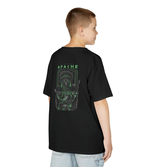 T-shirt Dziecięcy z nadrukiem Apache Warrior ver 2