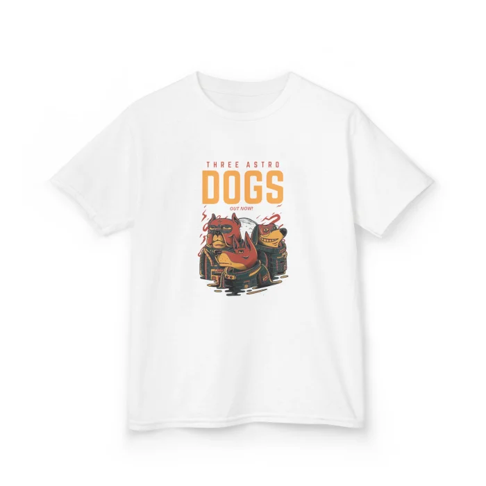 T-shirt Dziecięcy z nadrukiem Three Astro Dogs