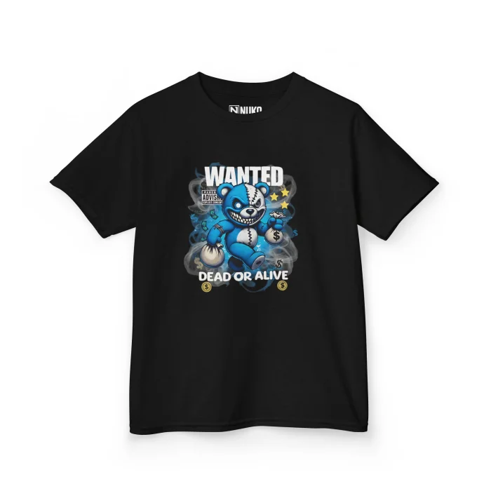 T-shirt Dziecięcy z nadrukiem Wanted Dead or Alive
