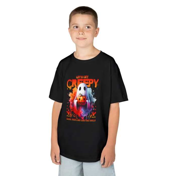 T-shirt Dziecięcy z nadrukiem Let's Get Creepy