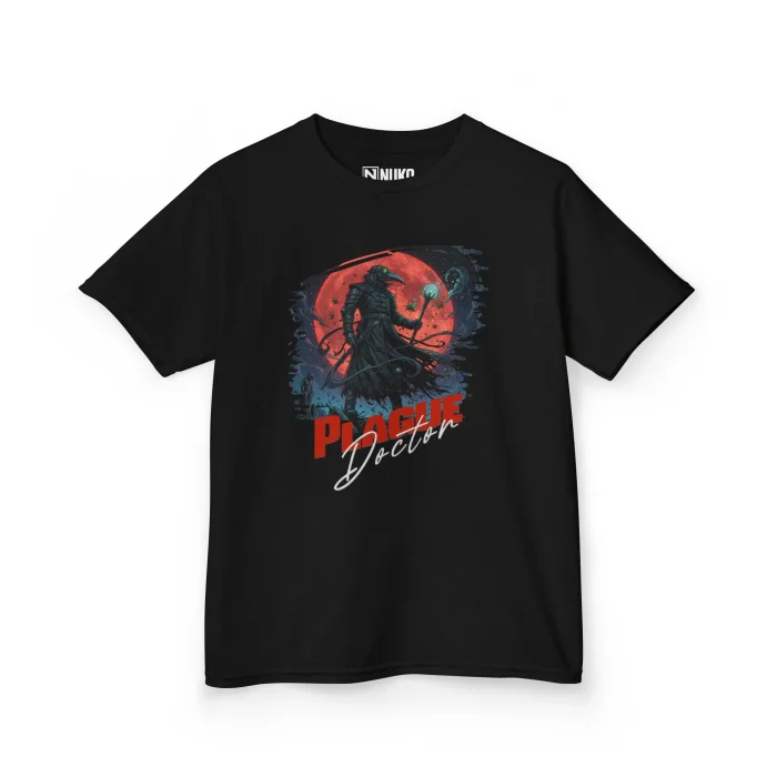T-shirt Dziecięcy z nadrukiem Plague Doctor