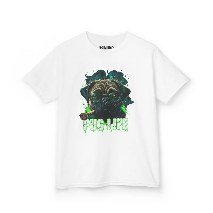 T-shirt Dziecięcy z nadrukiem Pug Life