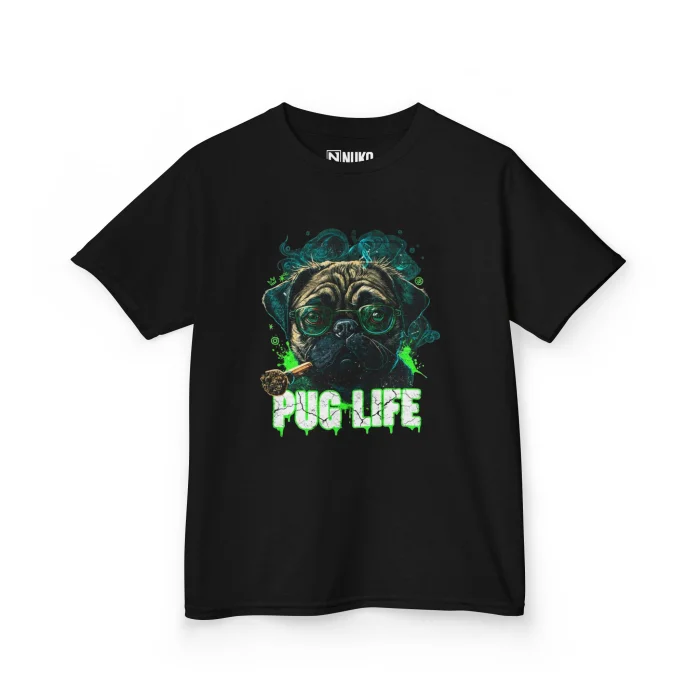 T-shirt Dziecięcy z nadrukiem Pug Life