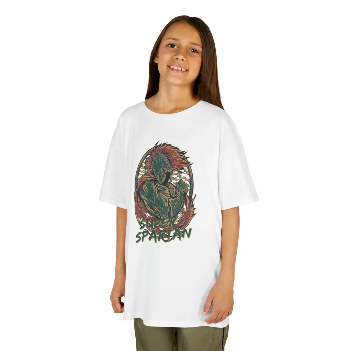 T-shirt Dziecięcy z nadrukiem Super Spartan