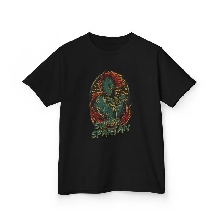 T-shirt Dziecięcy z nadrukiem Super Spartan