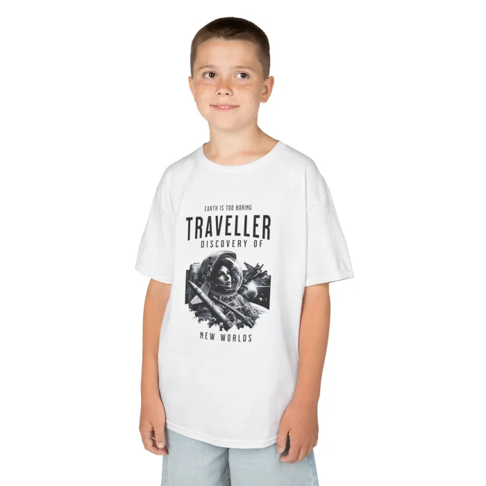 T-shirt Dziecięcy z nadrukiem Traveller Girl