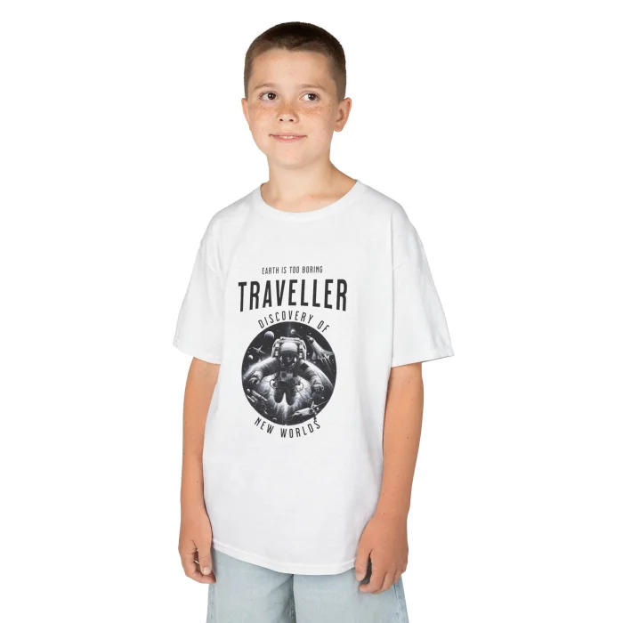 T-shirt Dziecięcy z nadrukiem Traveller in Space
