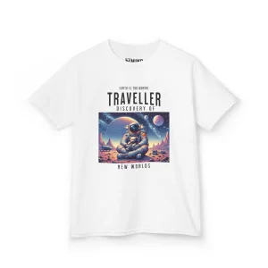 T-shirt Dziecięcy z nadrukiem Traveller with Teddy
