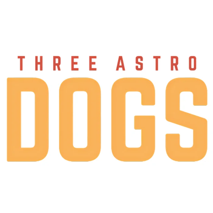 Czapka z daszkiem z nadrukiem Three Astro Dogs Biało Czarna
