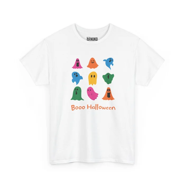 T-shirt z nadrukiem Boo Halloween
