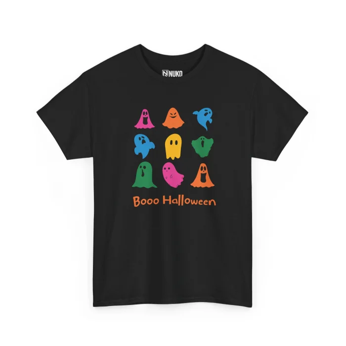 T-shirt z nadrukiem Boo Halloween