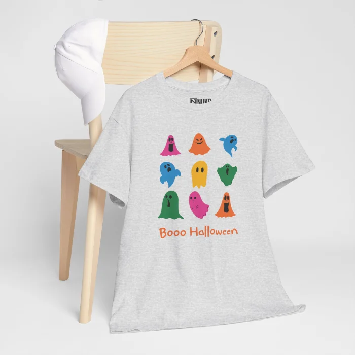 T-shirt z nadrukiem Boo Halloween