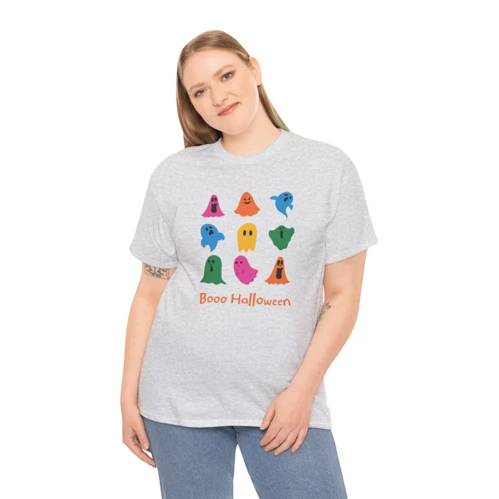 T-shirt z nadrukiem Boo Halloween