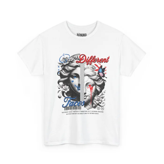 T-shirt z nadrukiem Different Faces