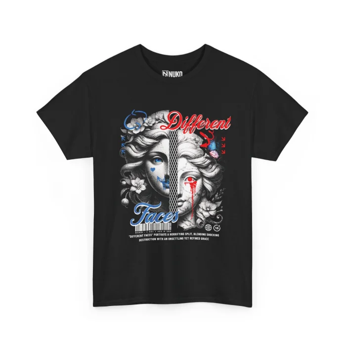 T-shirt z nadrukiem Different Faces