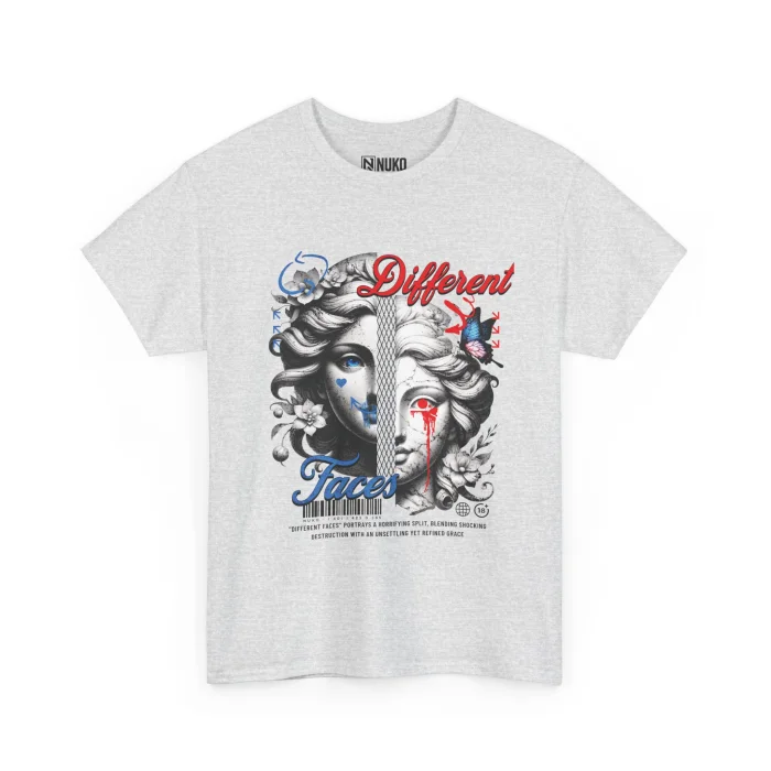 T-shirt z nadrukiem Different Faces