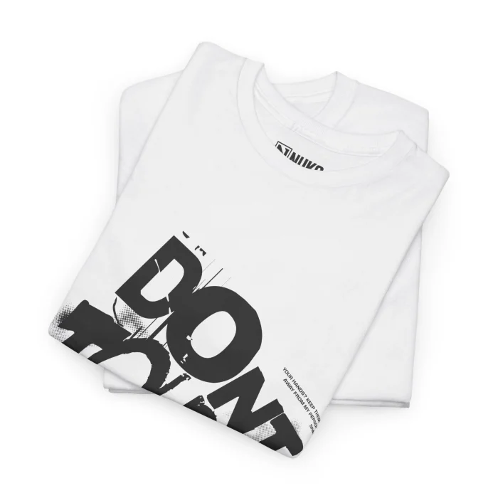 T-shirt z nadrukiem Don't Touch Me