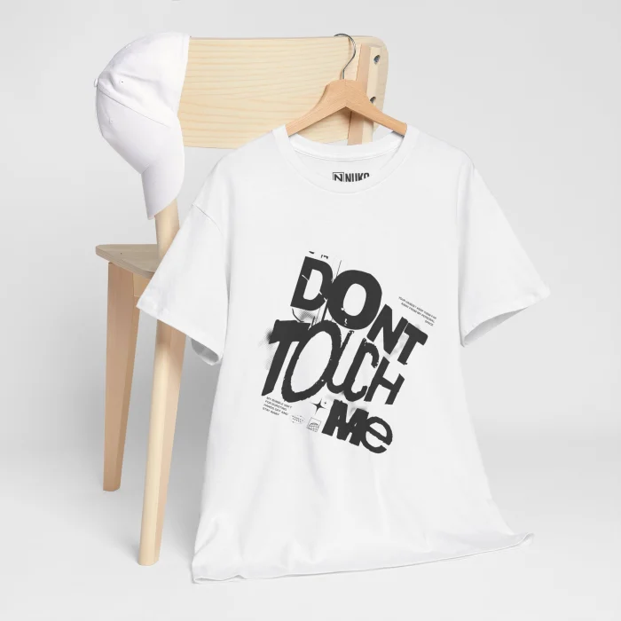 T-shirt z nadrukiem Don't Touch Me