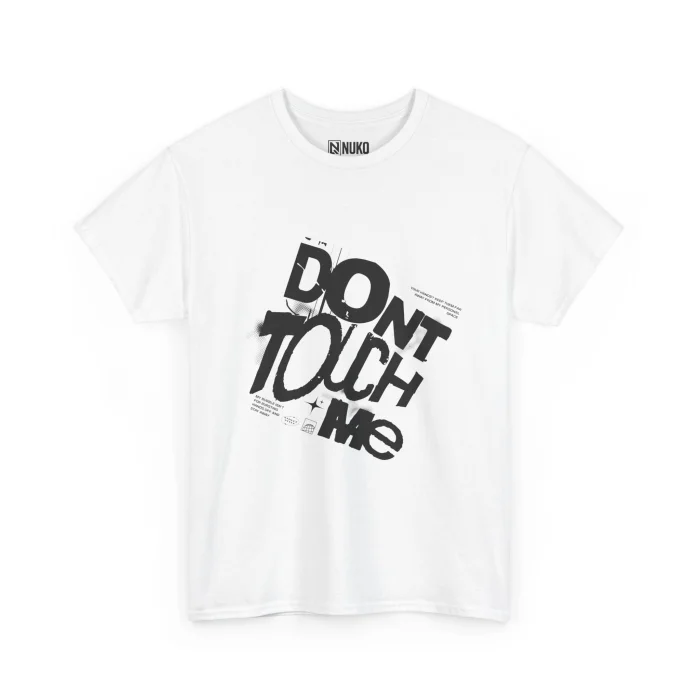 T-shirt z nadrukiem Don't Touch Me