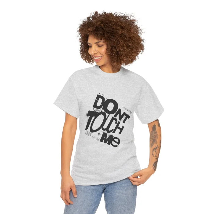 T-shirt z nadrukiem Don't Touch Me