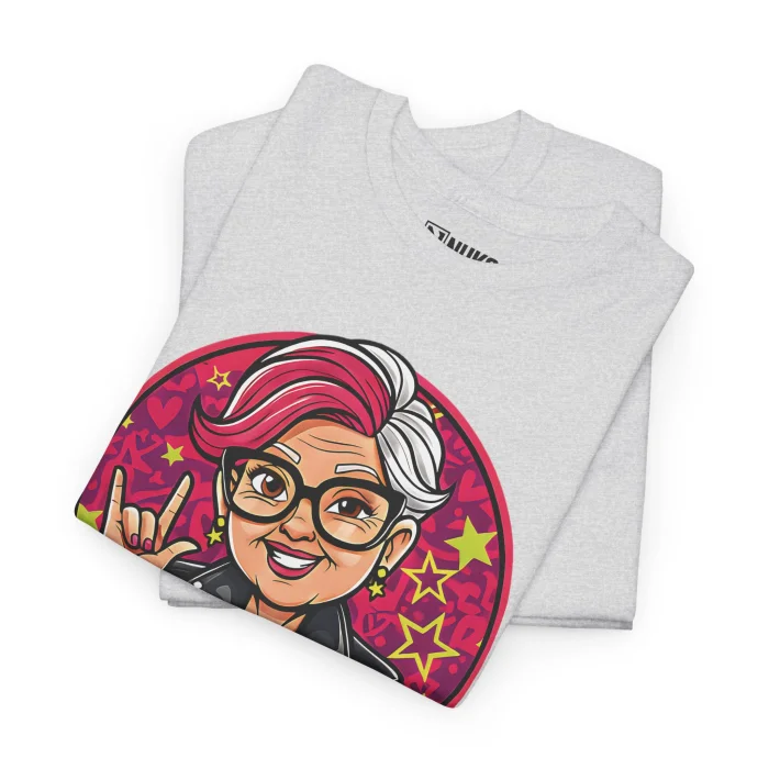 T-shirt z nadrukiem Odlotowa Babcia