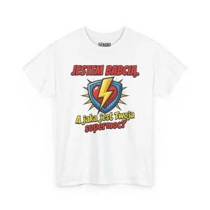 T-shirt z nadrukiem Super Babcia
