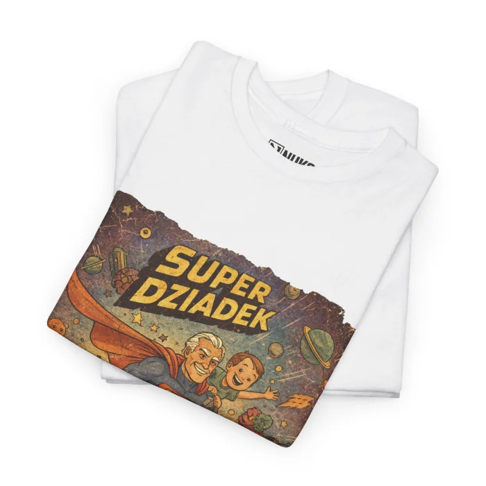 T-shirt z nadrukiem Dziadek Superman