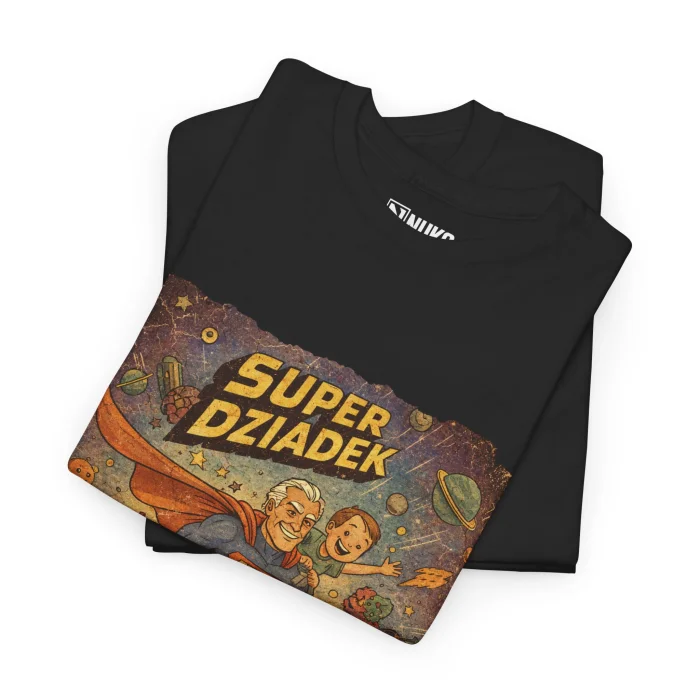 T-shirt z nadrukiem Dziadek Superman