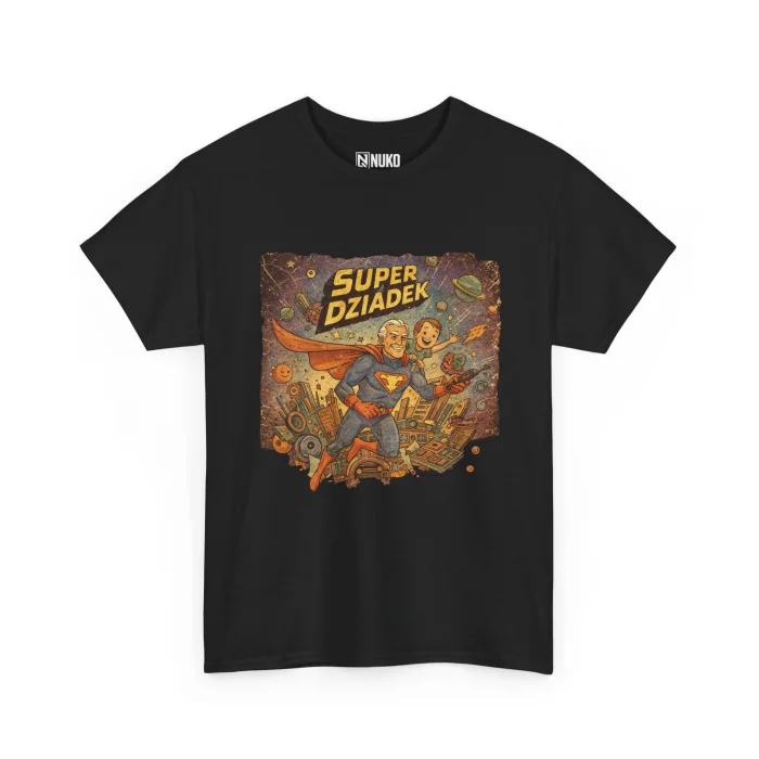 T-shirt z nadrukiem Dziadek Superman