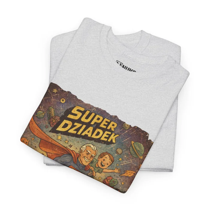 T-shirt z nadrukiem Dziadek Superman