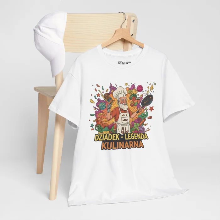T-shirt z nadrukiem Dziadek - Legenda Kulinarna