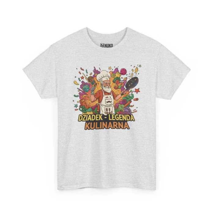 T-shirt z nadrukiem Dziadek - Legenda Kulinarna