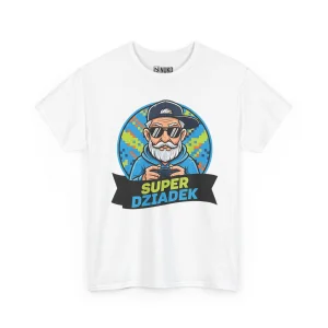 T-shirt z nadrukiem Super Dziadek
