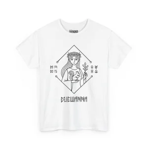 T-shirt z nadrukiem Dziewanna