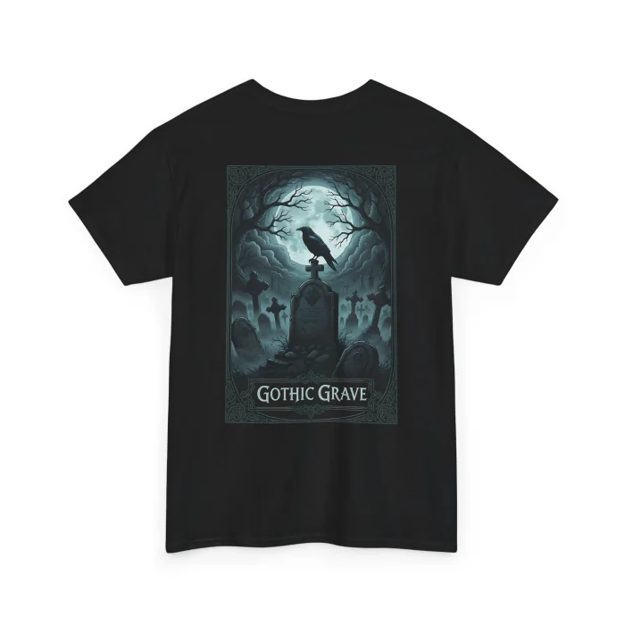 T-shirt z nadrukiem Gothic Grave
