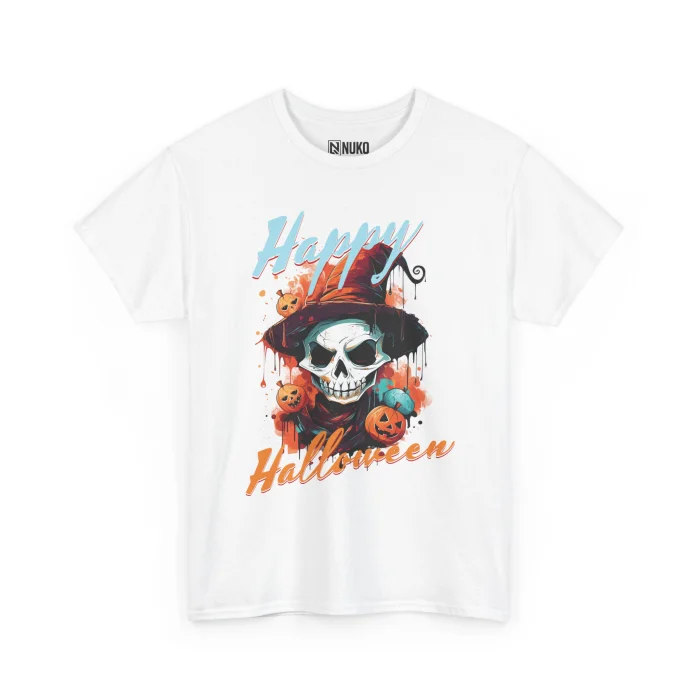T-shirt z nadrukiem Happy Halloween