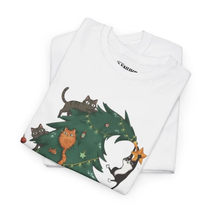 T-shirt z nadrukiem Kocie Drzewko