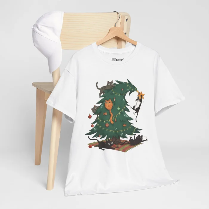 T-shirt z nadrukiem Kocie Drzewko
