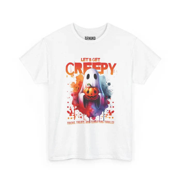 T-shirt z nadrukiem Let's Get Creepy