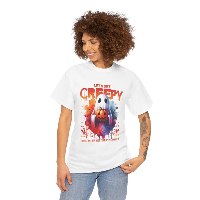 T-shirt z nadrukiem Let's Get Creepy