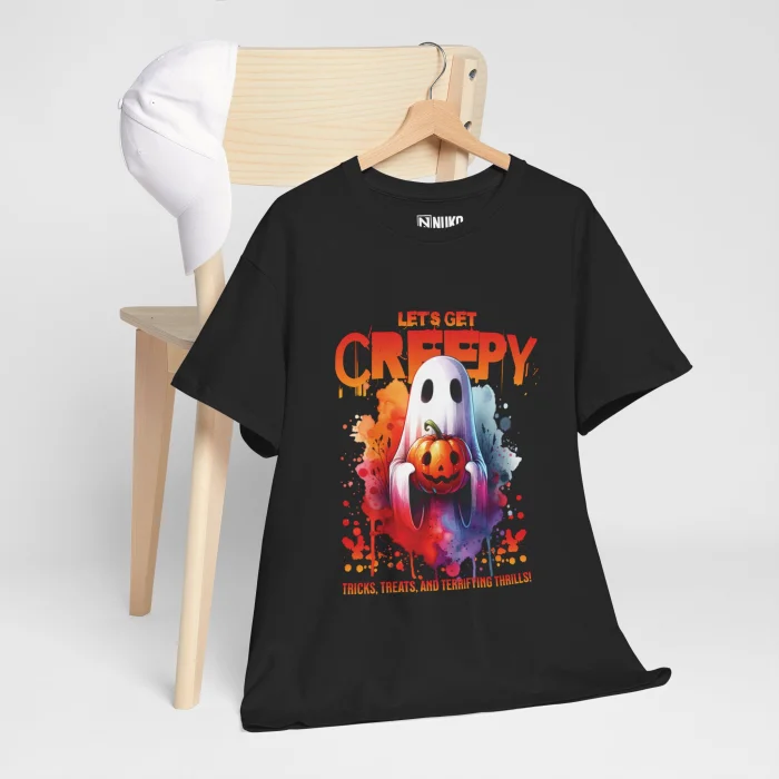 T-shirt z nadrukiem Let's Get Creepy